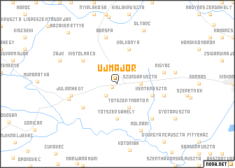 map of Újmajor