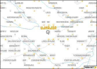 map of Újmajor