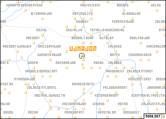 map of Újmajor