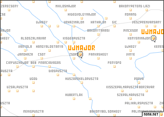 map of Újmajor