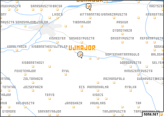 map of Újmajor