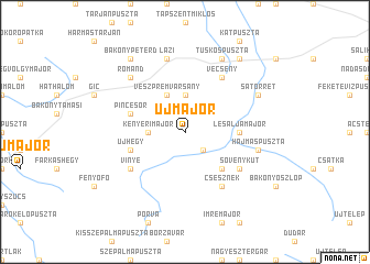map of Újmajor