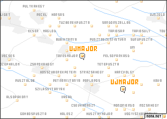 map of Újmajor