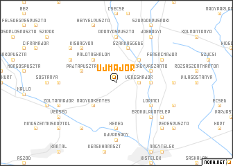 map of Újmajor