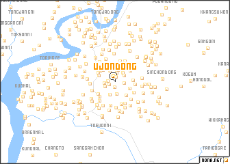 map of Ujŏn-dong