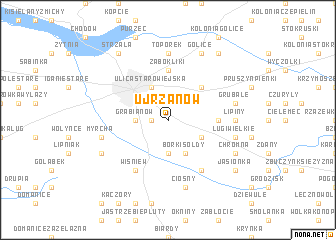 map of Ujrzanów