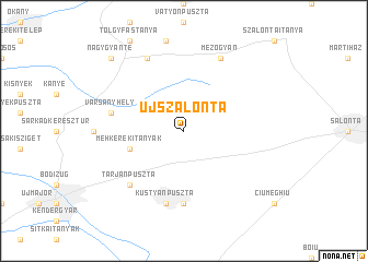 map of Újszalonta