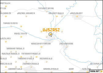 map of Újszász