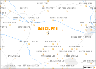 map of Újszilvás