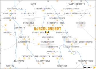 map of Újszőlőskert