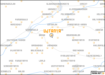 map of Újtanya