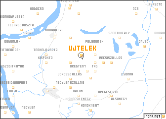 map of Újtelek