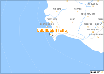 map of Ujunggenteng