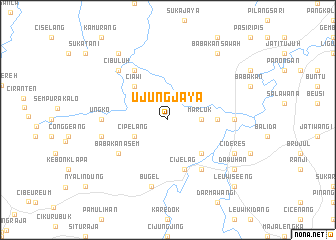 map of Ujungjaya
