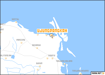 map of Ujungpangkah