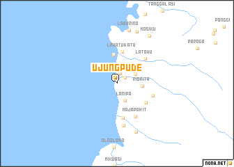 map of Ujungpude