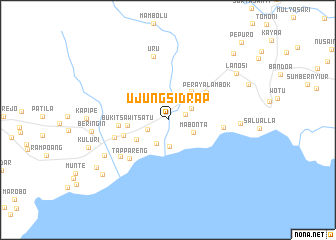 map of Ujungsidrap