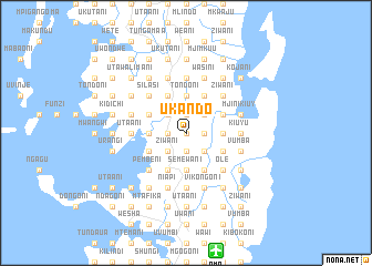 map of Ukando