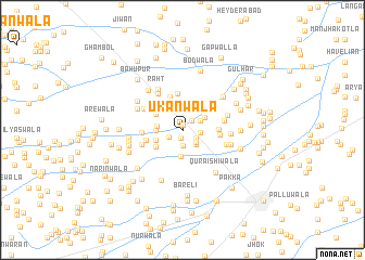 map of Ukānwāla