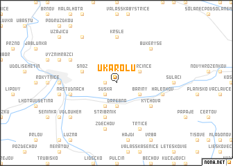 map of U Karolŭ