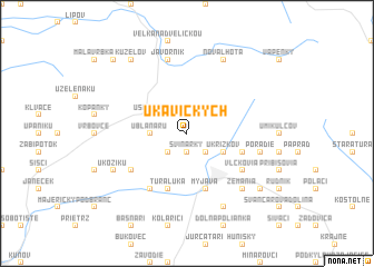 map of U Kavických