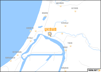 map of Ukawa