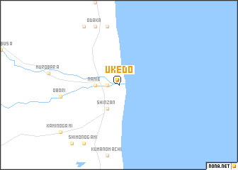 map of Ukedo