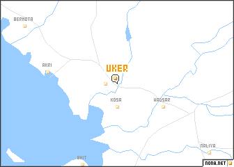 map of Uker