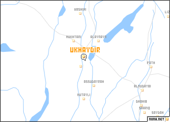 map of Ukhayḑir