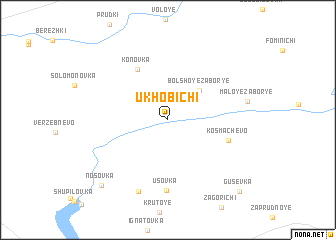 map of Ukhobichi