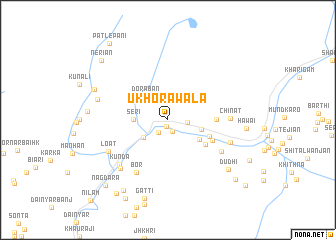 map of Ukhorawāla