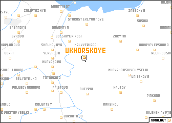 map of Ukhorskoye