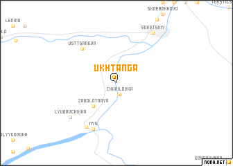 map of Ukhtanga