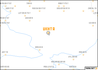 map of Ukhta