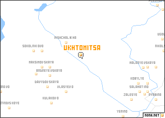 map of Ukhtomitsa