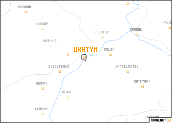 map of Ukhtym