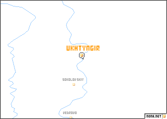 map of Ukhtyngir\