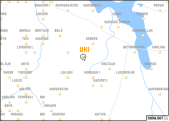 map of Uki