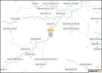 map of Uki