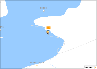 map of Uki