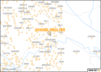 map of Ukkhal Mauliān