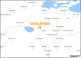 map of Ukkolanmäki