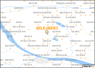 map of Uklejowiec