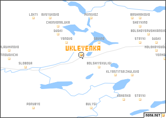 map of Ukleyenka