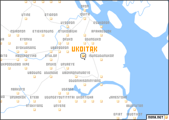 map of Uko Itak