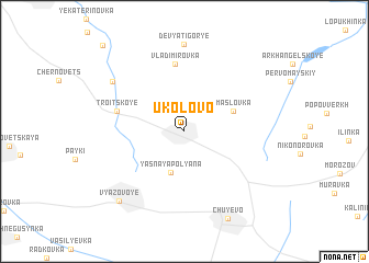 map of Ukolovo