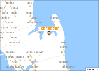 map of Ukongoroni