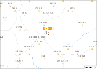 map of Ukoni