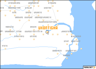 map of Uko Ntigha