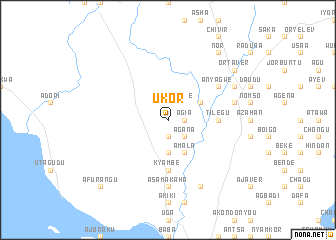 map of Ukor